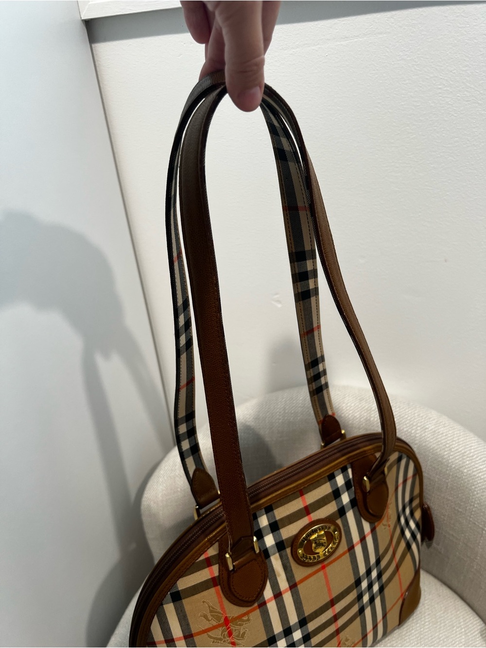 Vintage Burberry Nova Check Shoulder Purse and Wallet Set - Picture 3 of 16